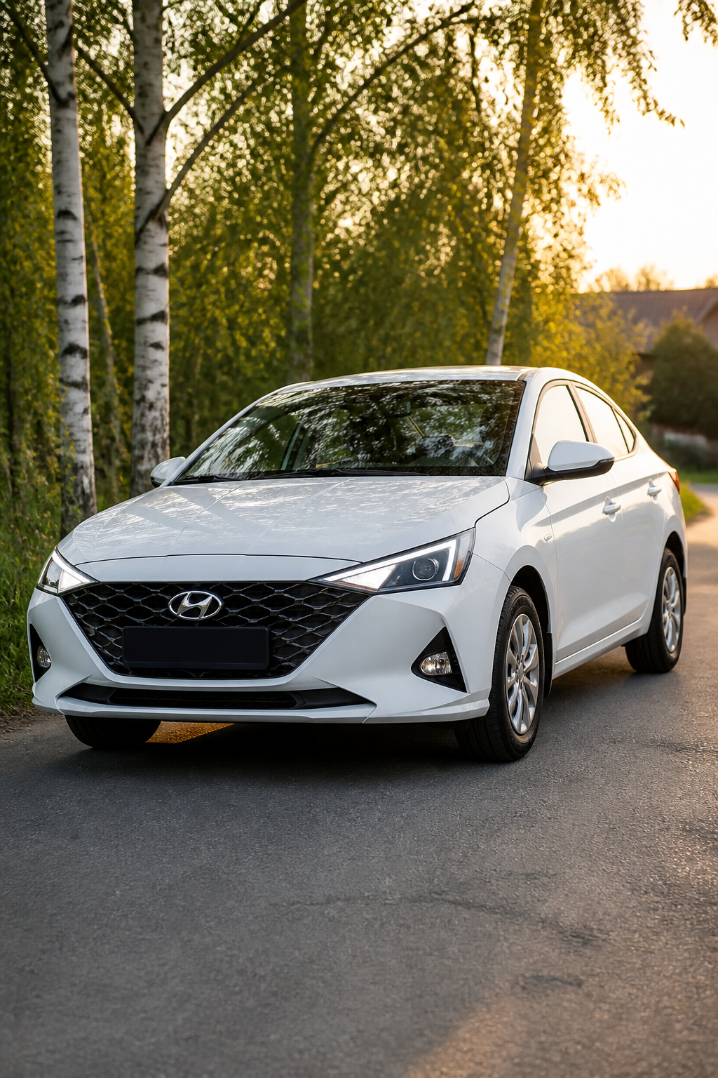 Hyundai Solaris 2022 белый — стандарт Шаховское такси